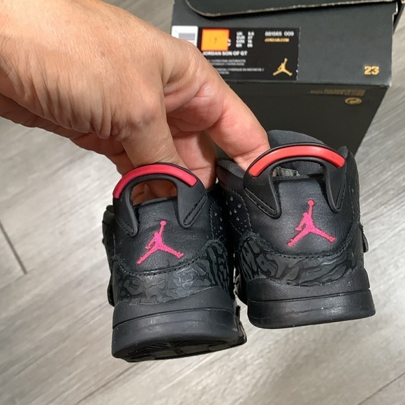 Jordan 881565-009 Infants and Toddler Son of GT Black Hyper Pink size 7C - Picture 5 of 9